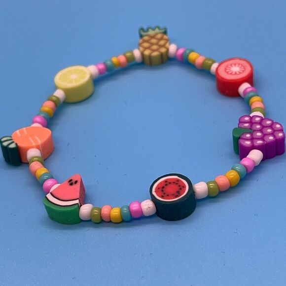 Y2K Bracelets “Fruits” Stretchy Beaded Bracelet - Picture 3 of 3